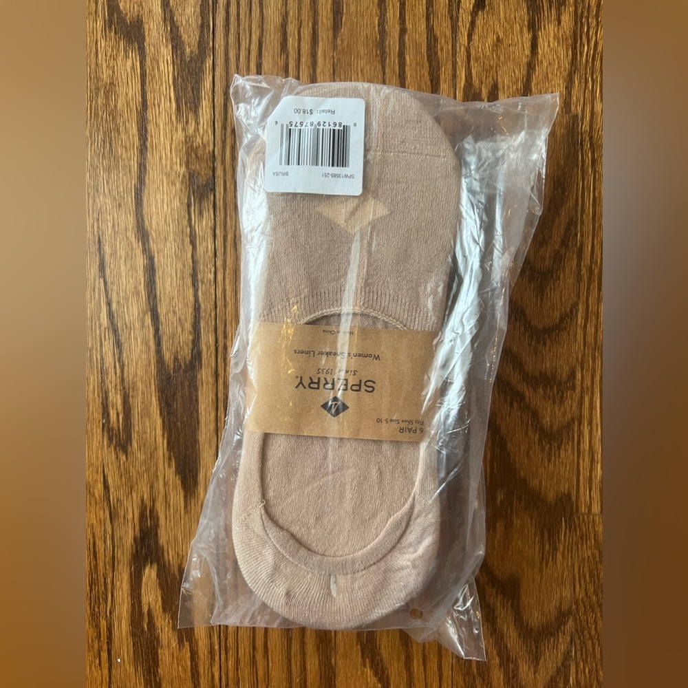 SOLD Sperry No Show Socks 3 color pack